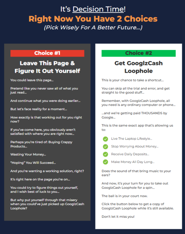 Googlz Cash Loophole Review