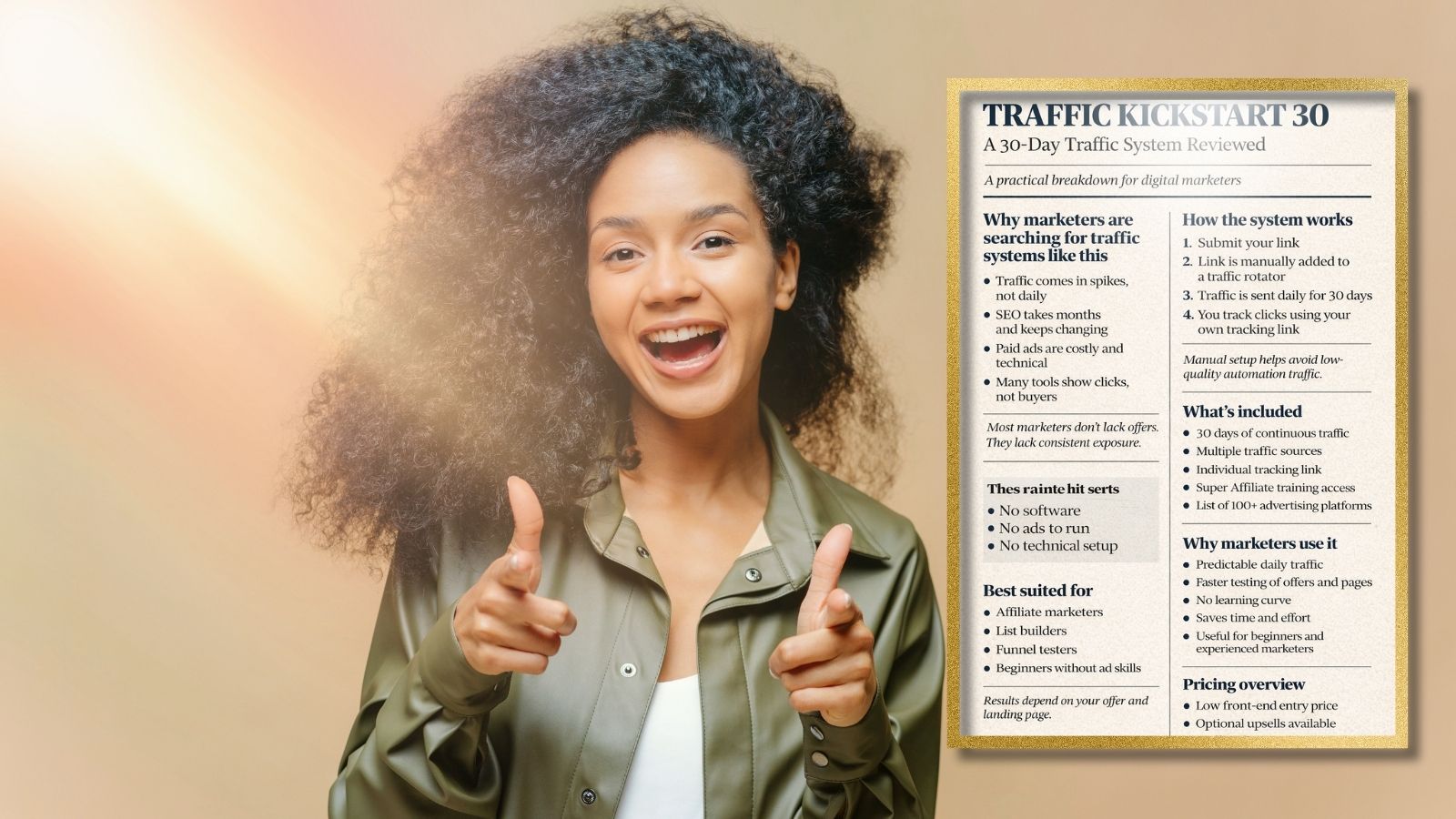 Who Is Traffic Kickstart 30 For