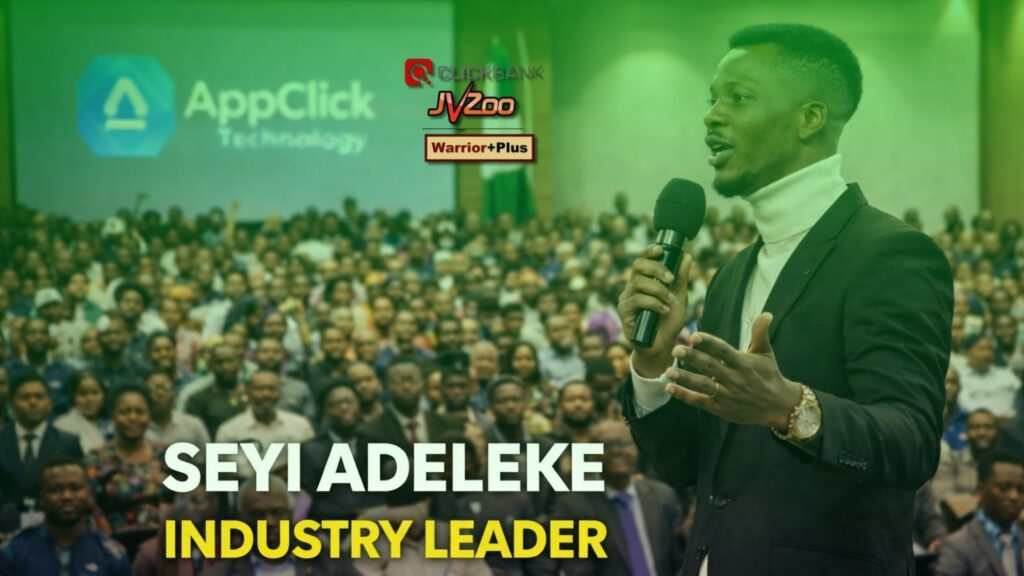 eyi Adeleke AppClick Technology founder speaking at a tech event