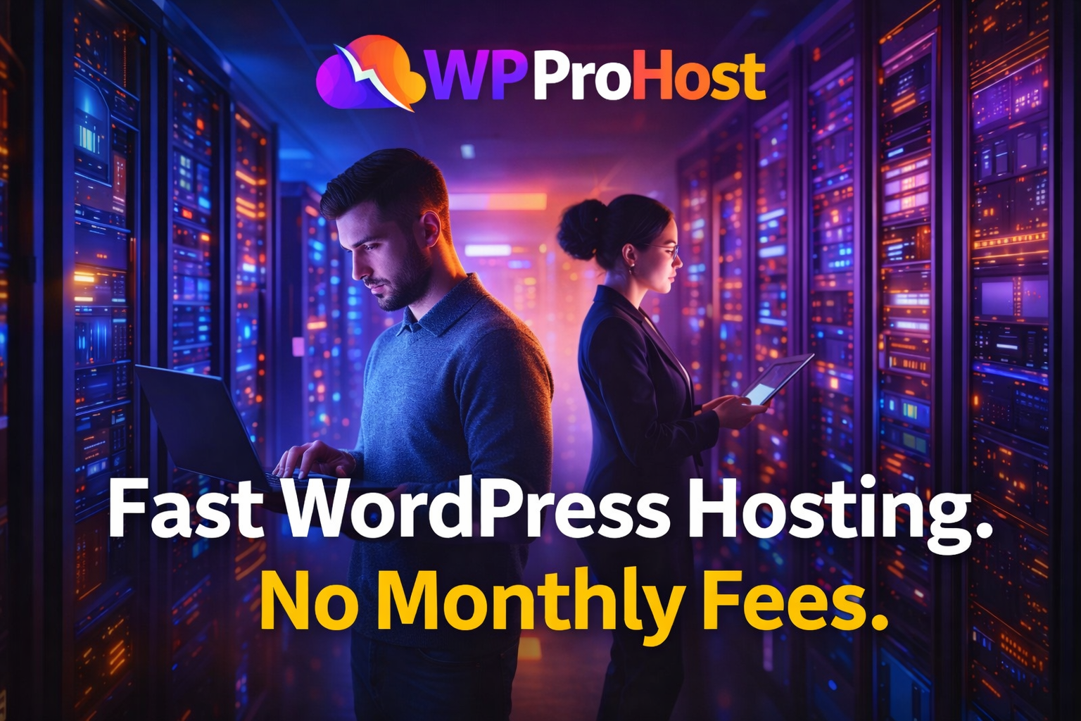 fast WordPress hosting without monthly fees