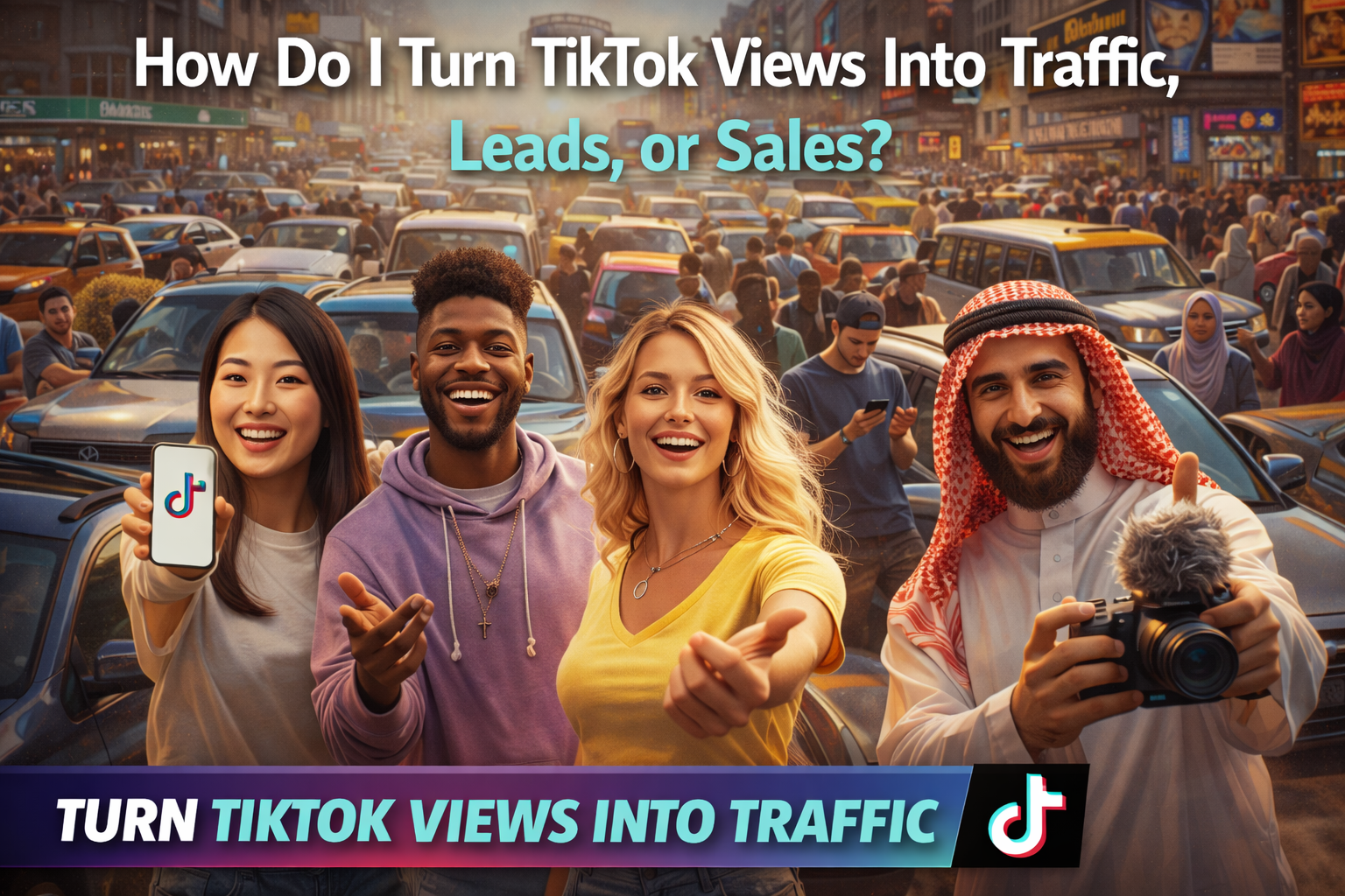 turn TikTok views into traffic