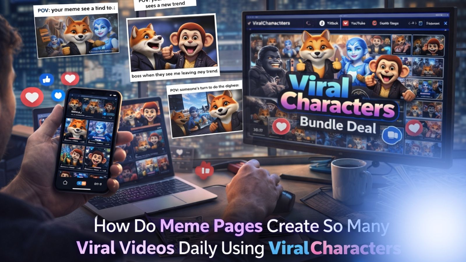 Viral Characters AI bundle deal including all upgrades and launch bonuses