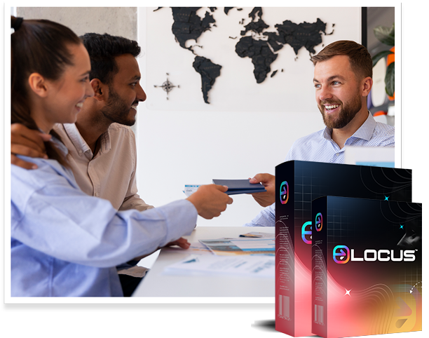 Locus AI pricing breakdown showing front end cost, OTOs, and funnel structure
