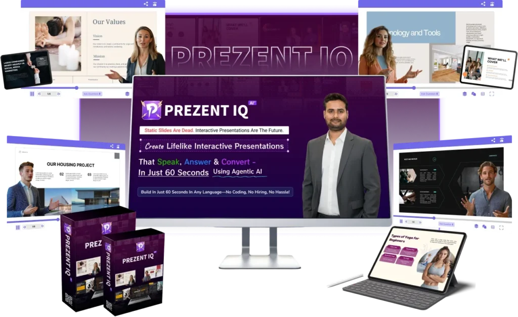 Prezent IQ agency license allowing marketers to sell AI presentation services to clients
