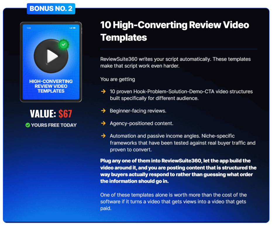 reviewsuite 360 faceless youtube video