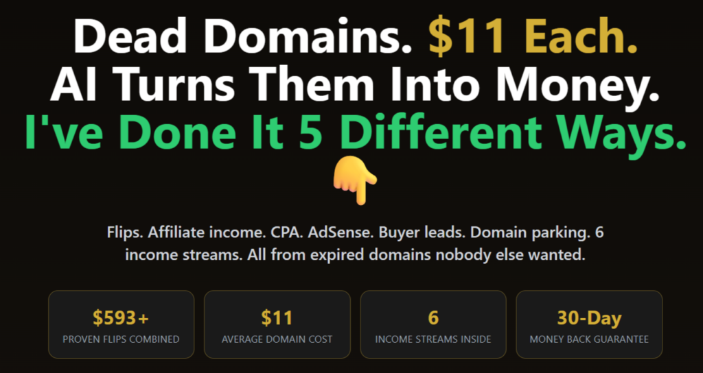 Buried Profits AI demo walkthrough showing how to build a monetized site step by step