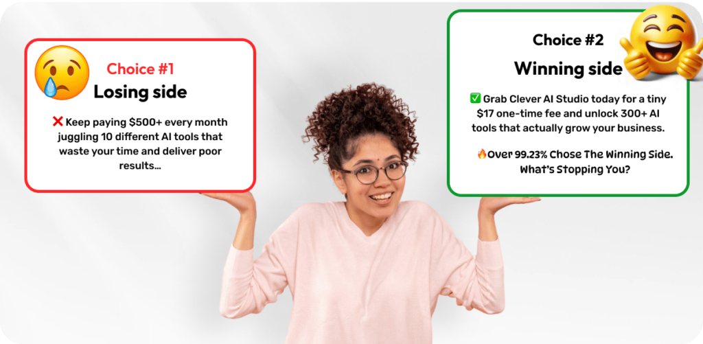 Clever AI funnel pricing structure including OTOs and upsells
