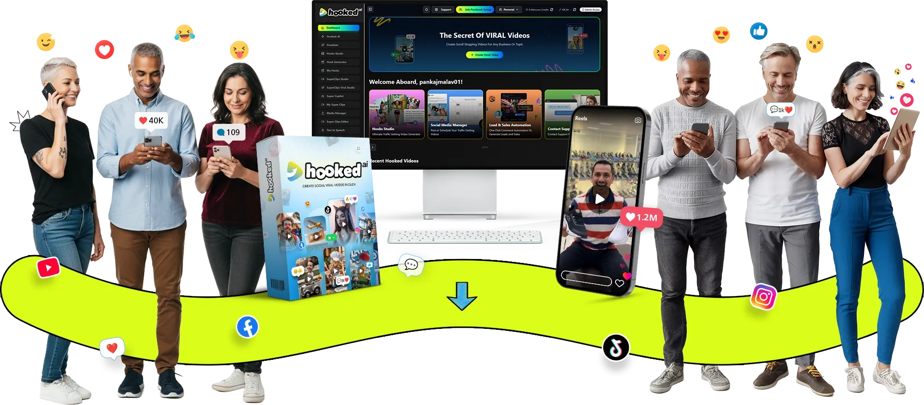 Hooked AI Review by Pankaj Malav: Can You Create Viral Videos Without Editing Skills? (Pricing, OTO, Demo, Bonus, Discount)