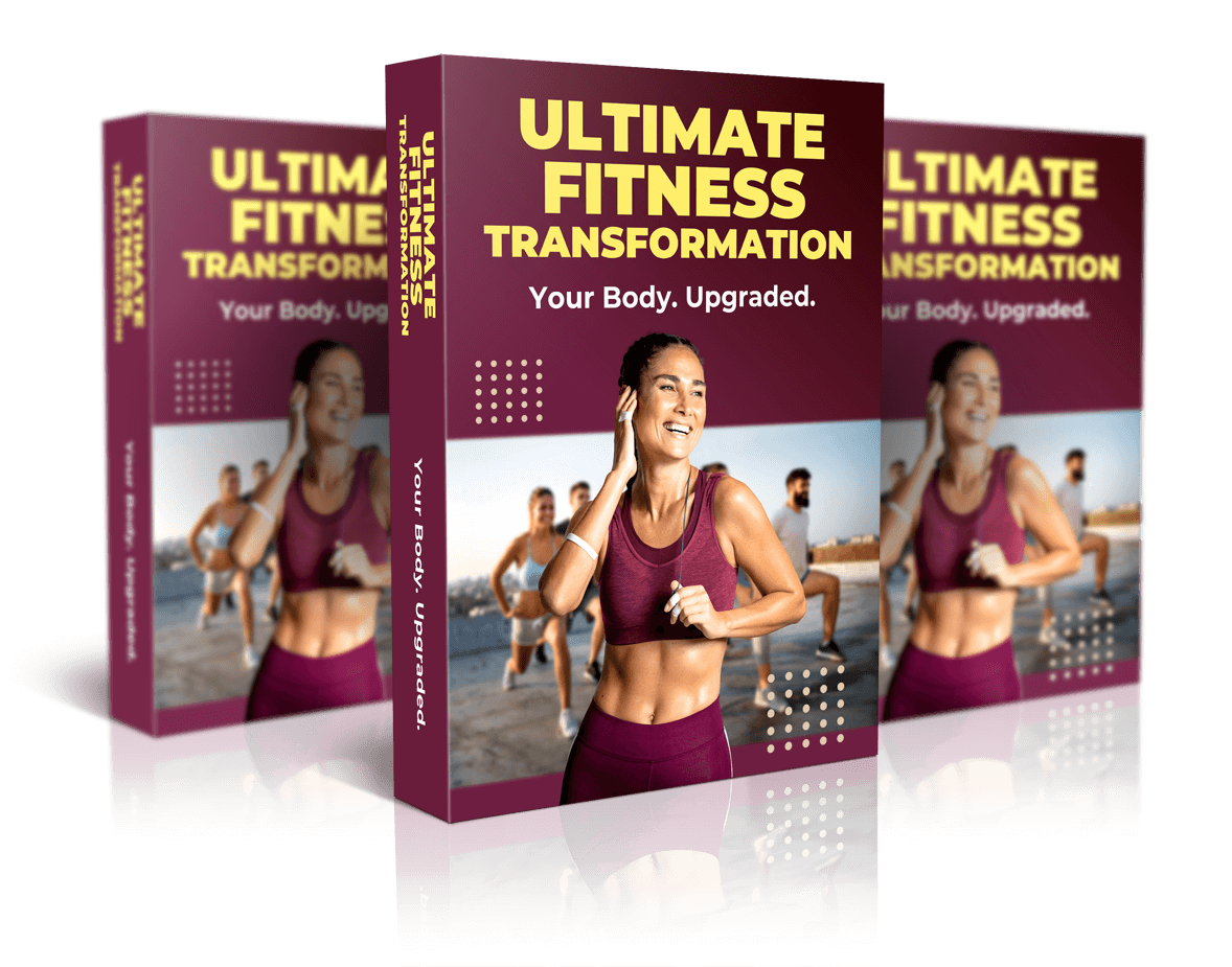 Ultimate Fitness Transformation review dashboard showing course structure and lessons