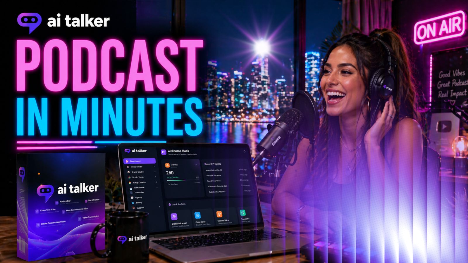 See how AI Talker can generate realistic multi-speaker podcast conversations using custom voices, scene modes and emotion controls. Perfect for interview formats, fiction podcasts and educational series. Learn setup, scripting, export options and how to publish consistent episodes without recording equipment or guests.