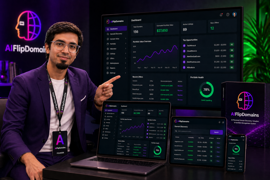 AIFlipDomains addresses this directly by removing guesswork. It gives you clarity on what to buy, what to avoid, and how to position your domains in front of existing buyers.