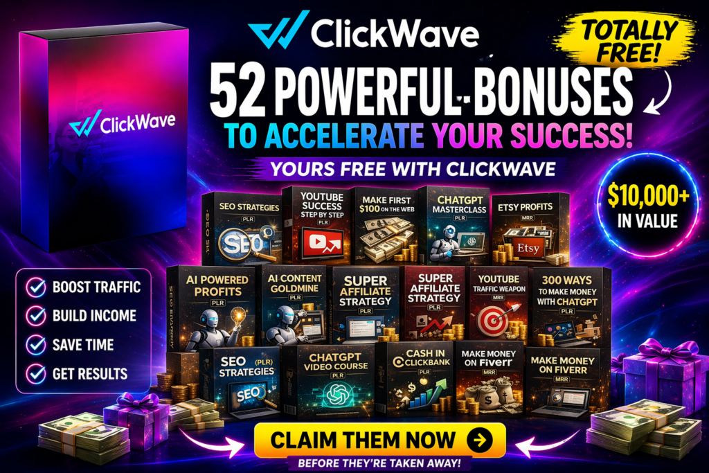 ClickWave Review With Bonuses: What Do You Really Get?
