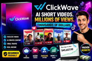 ClickWave review: Learn how to turn views into affiliate sales with AI videos. Includes pricing, OTOs, demo, bonuses.