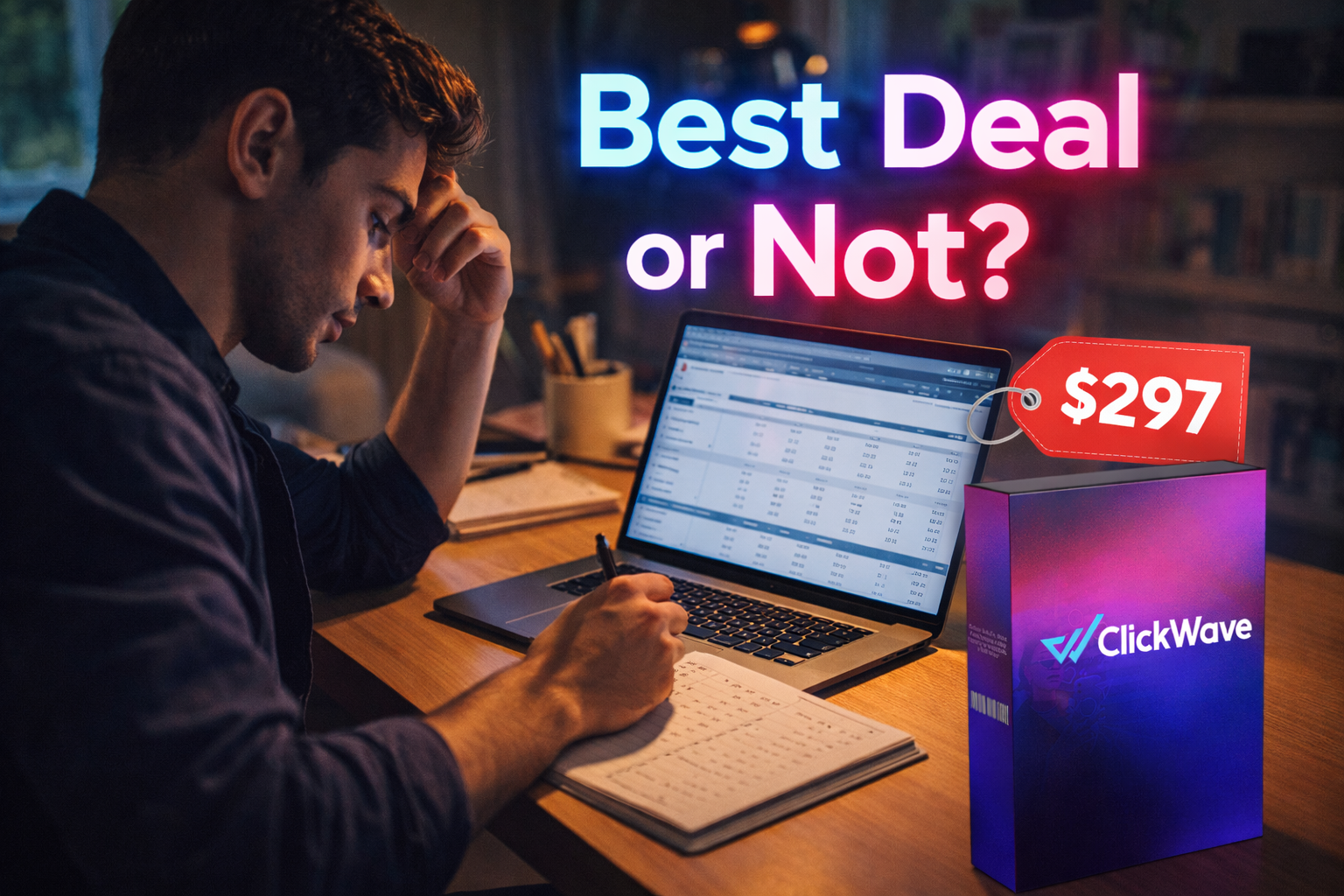 Complete ClickWave pricing guide with OTOs, discounts, and lifetime deal details explained.