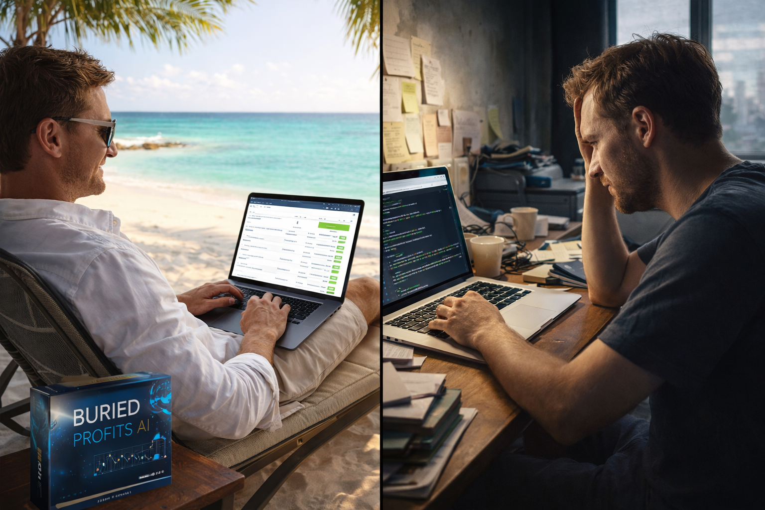 Compare Buried Profits AI with SEO methods to see which works better for beginners.