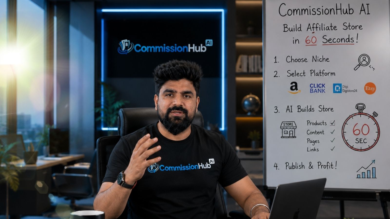 Fast affiliate store creation is possible for beginners. According to marketers, setup can take less than one minute.