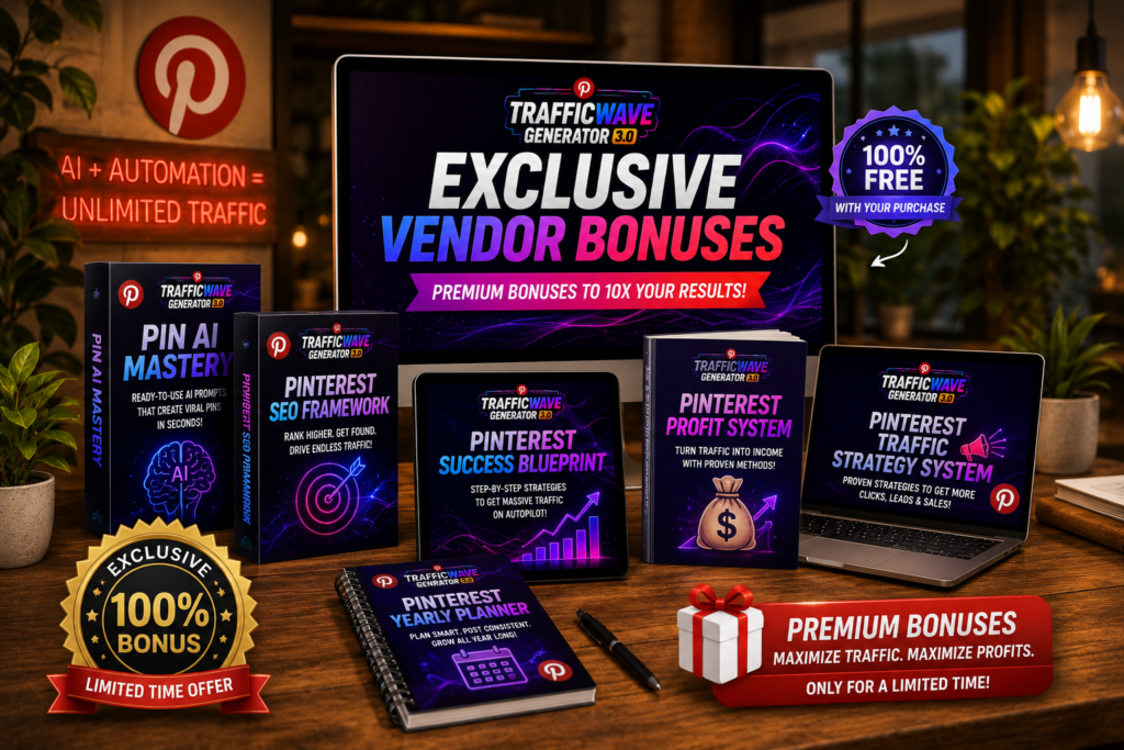 What Bonuses Come With TrafficWave Generator 3.0?
