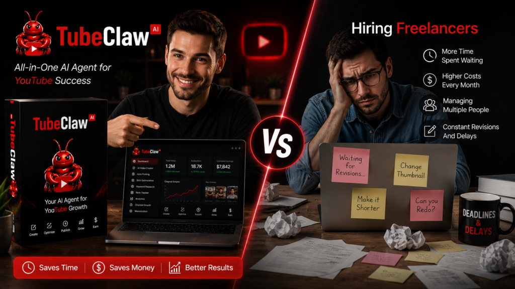 Tube Claw AI vs Freelancers