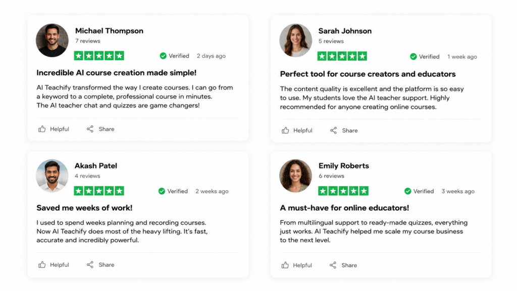 AI Teachify Testimonials