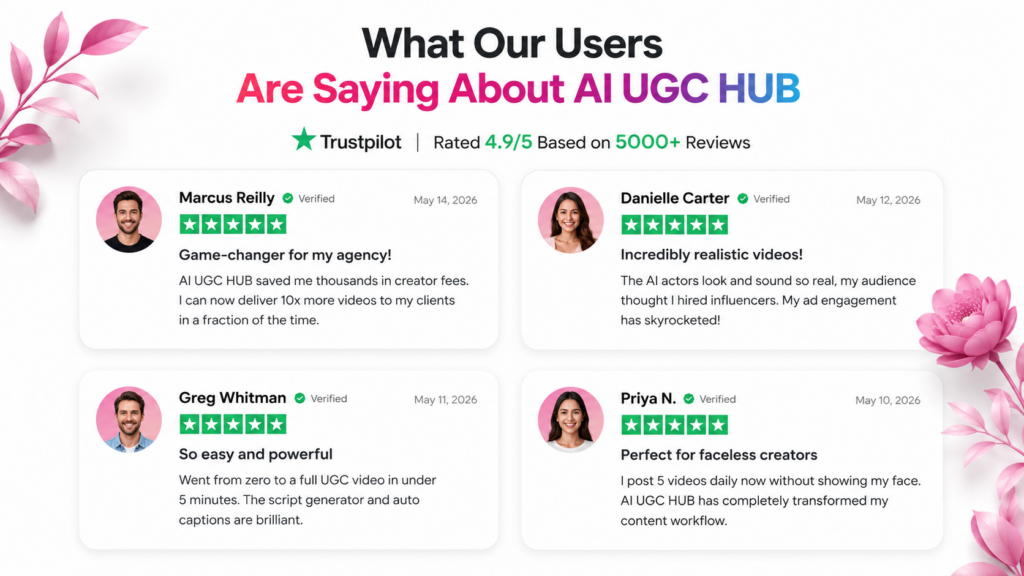 AI UGC HUB testimonials
