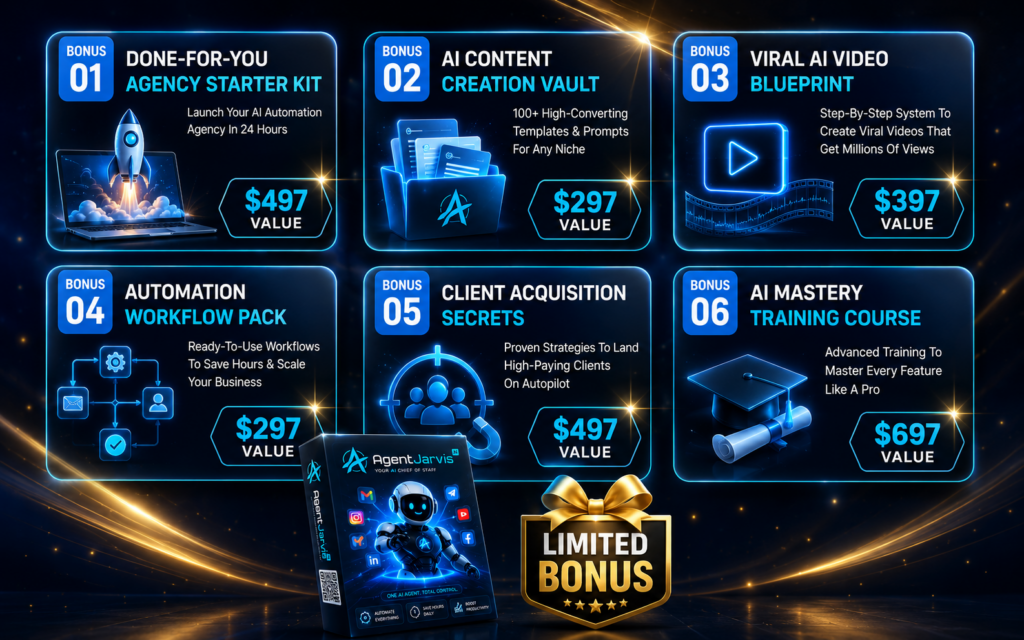 Agent Jarvis AI Bonuses