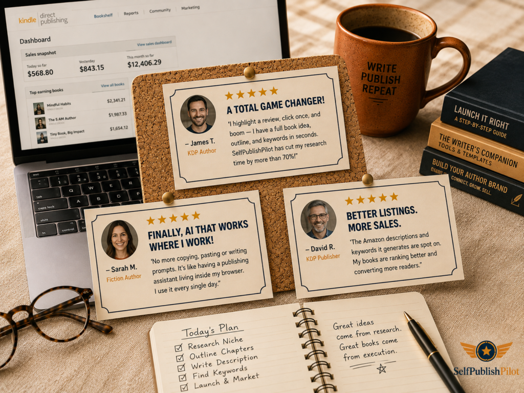SelfPublishPilot AI Testimonials
