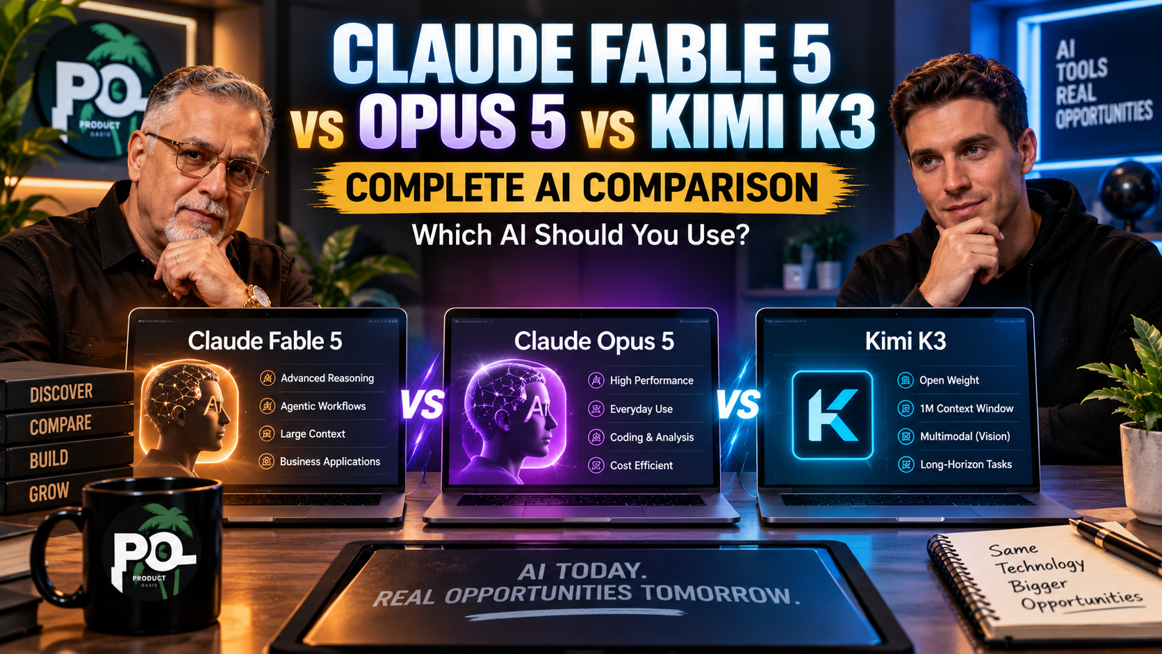 Claude Fable 5 vs Opus 5 vs Kimi K3