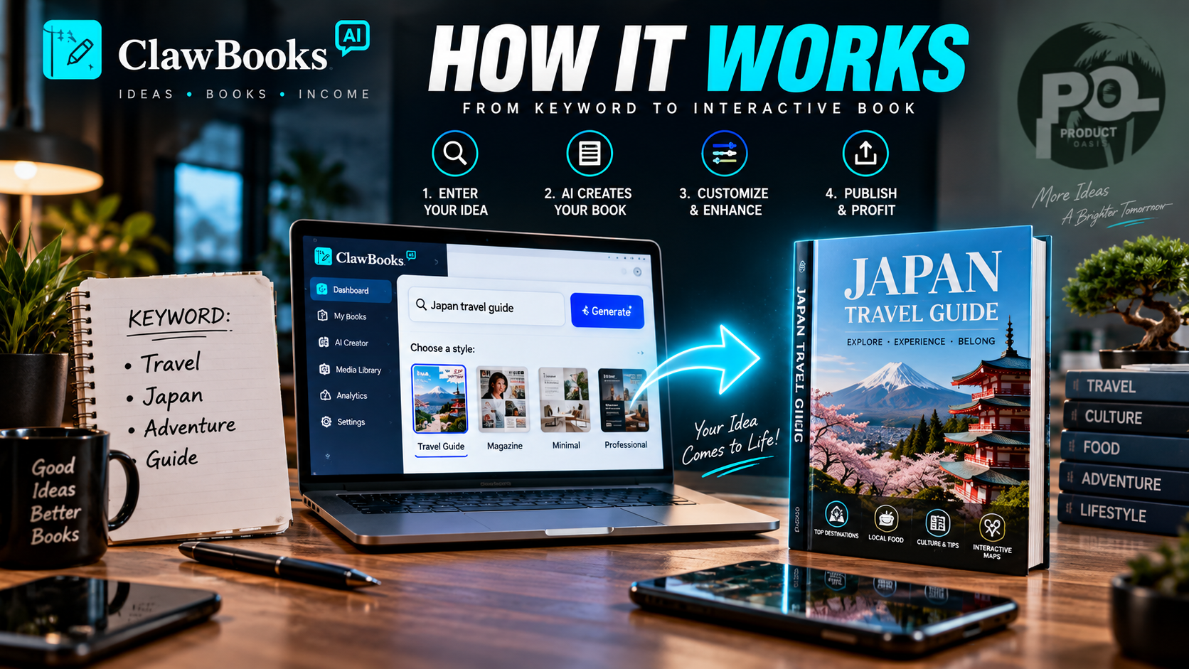 ClawBooks AI how it works