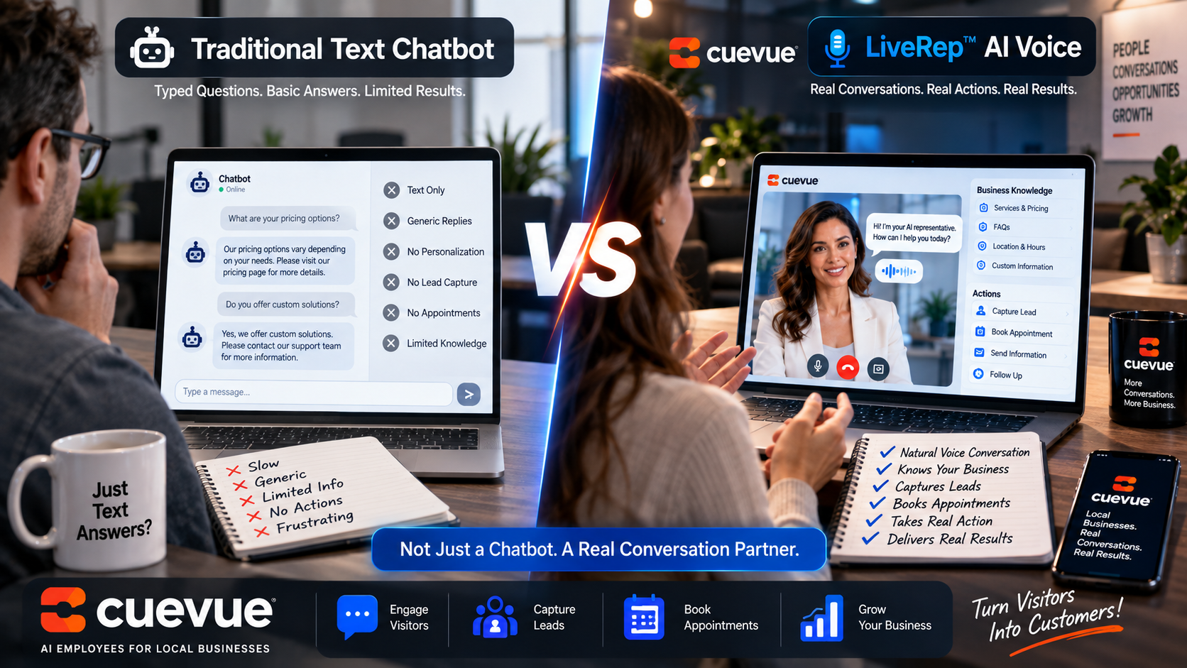 CueVue vs AI chatbots