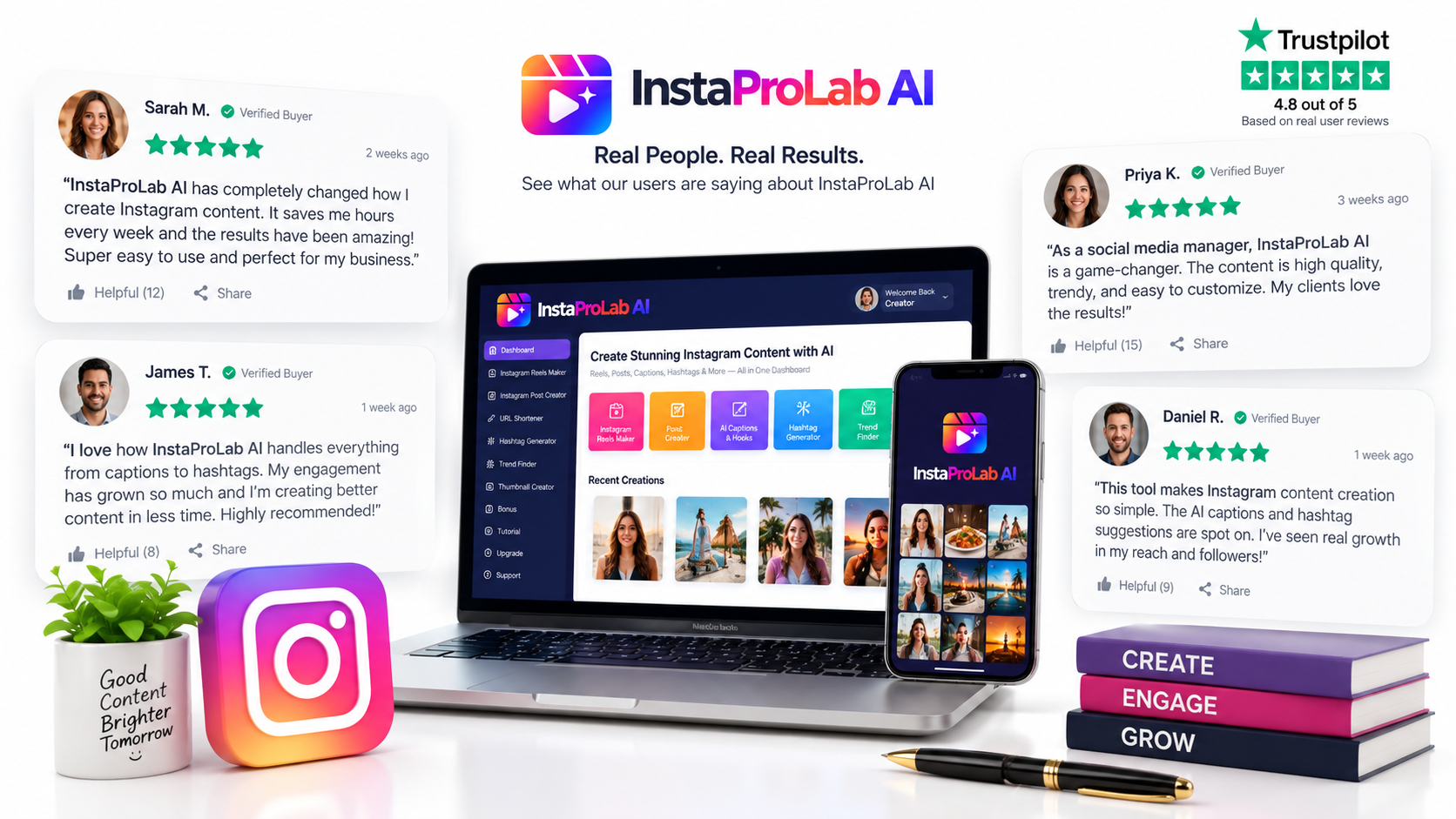 InstaProLab AI Testimonials