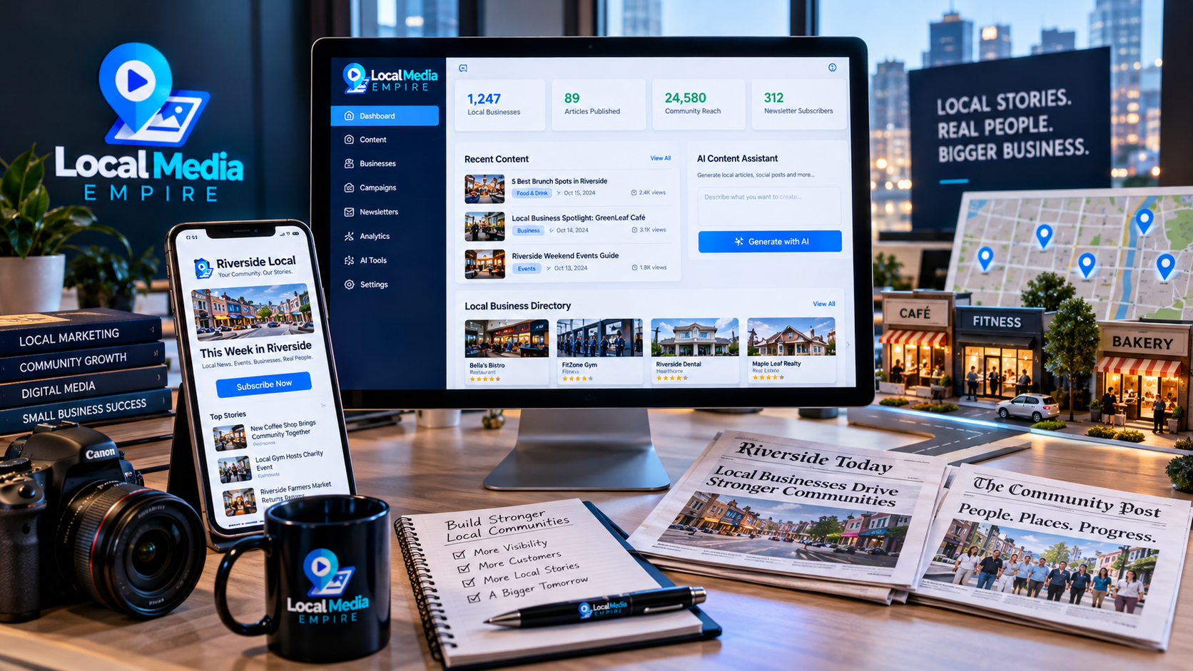 how to start a local news website
