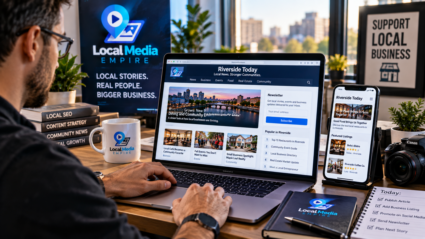 start a hyperlocal news website