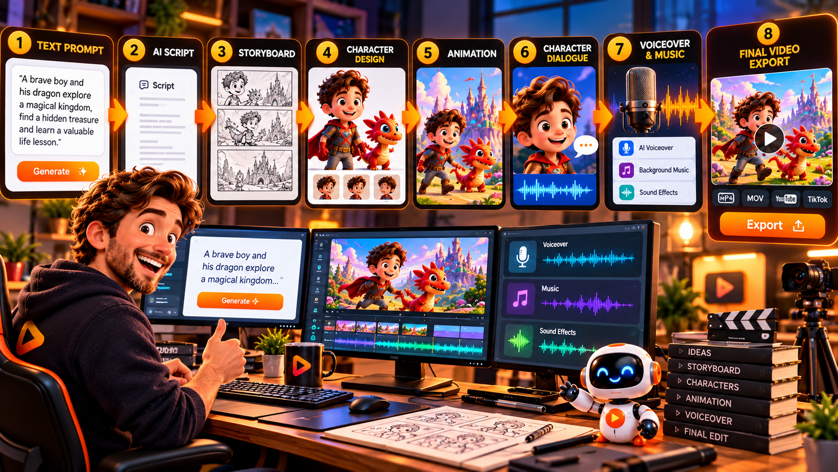 RocketToons AI walkthrough