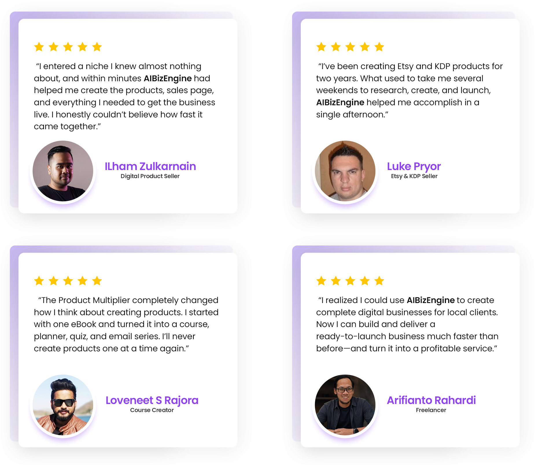 AIBizEngine Testimonials AIBizEngine Testimonials