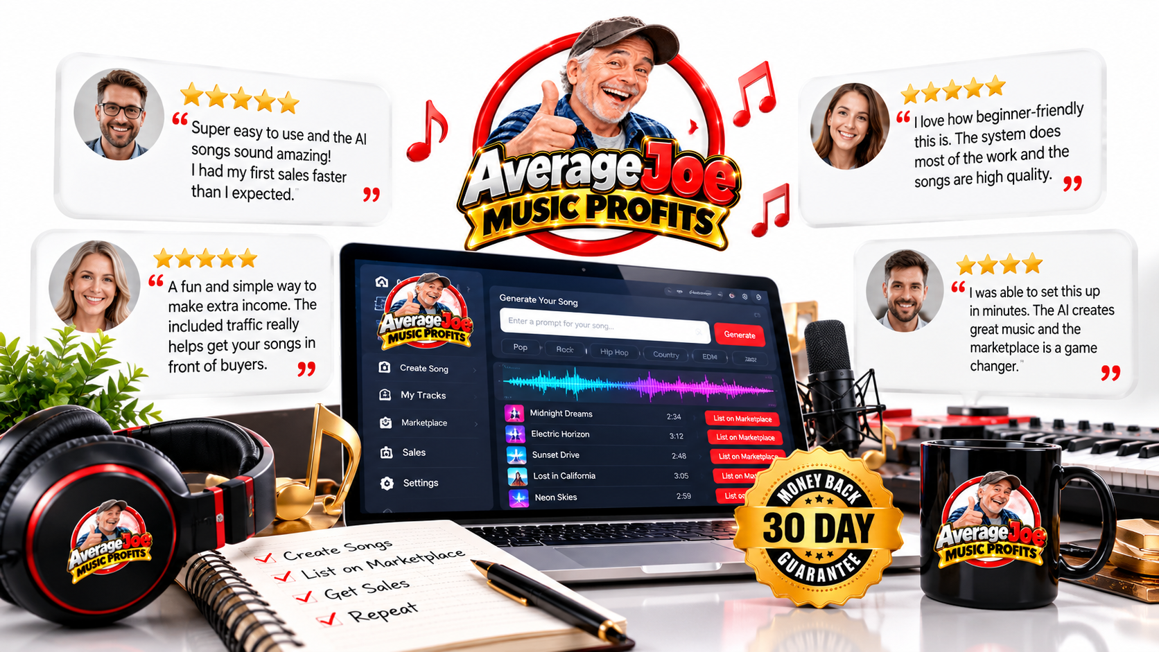Average Joe Music Profits Testimonials Average Joe Music Profits Testimonials