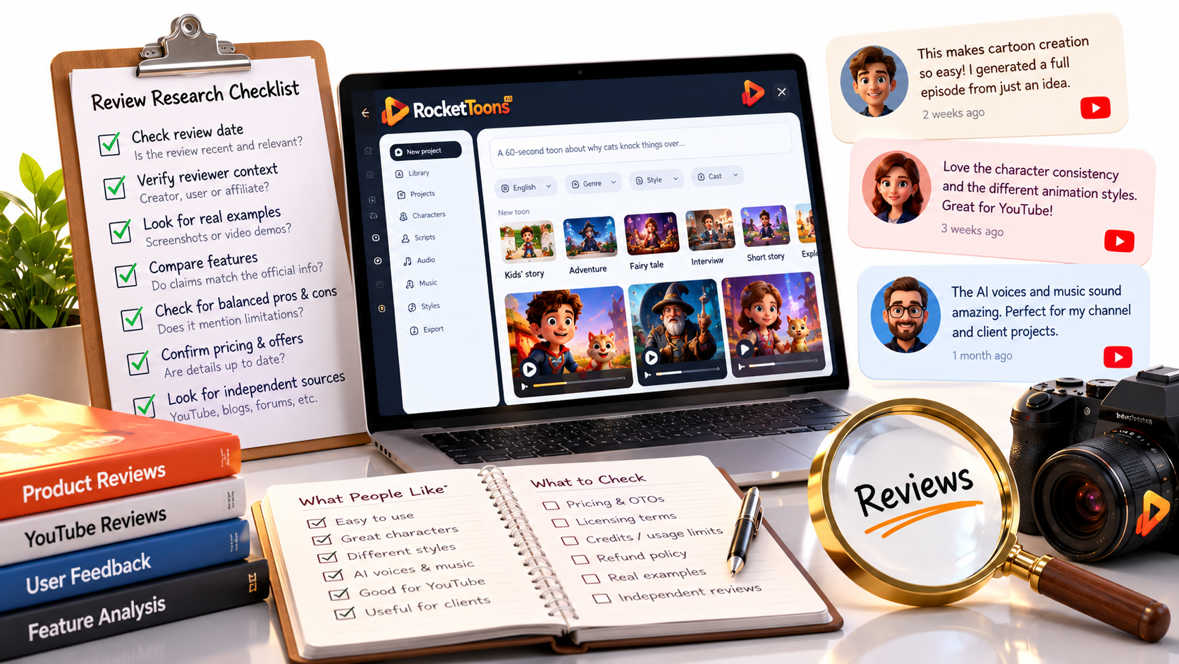 RocketToons AI Testimonials RocketToons AI Testimonials