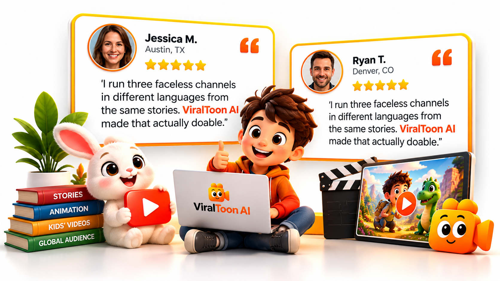 ViralToon AI Testimonials ViralToon AI Testimonials